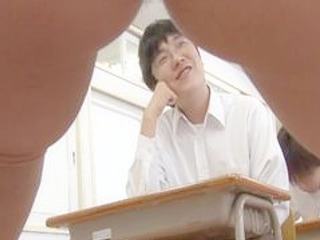 Japanese Schoolgirl Nipple Squeeze with Professor Sex Romp