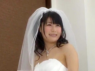 Fucking a Nippon Bride in her Secret Wedding Night with the help of her photographer and assistant
