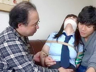 Tied up and terrorized, Japanese detective's kinky bondage domination