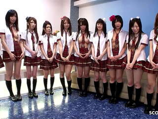 Uncensored jav swinger orgy with 10 girls and many guys